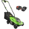Image de Tondeuse à gazon sans fil batterie 18V - Largeur 33cm - Hauteur coupe 25-65mm - Surface 280m² - Batterie grande capacité 4Ah
