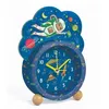 Image de Réveil espace - DJECO - pour enfant - bleu - avec cosmonaute fusées et planètes - piles AA non incluses