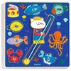Image de Djeco Puzzle En Bois Jouet - Puzzle Poisson Coloré Pour Enfants