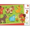 Image de Puzzle en bois - DJECO - Animaux de la ferme - 13 pièces - Pour bébé de 18 mois et plus