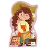 Image de Puzzle Encartonné Le Voyage De Mia 36 Pièces Carton Rouge/orange 42x30 Cm Djeco