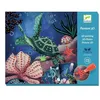 Image de Kit peinture 3D - DJECO - Abysses - 4 tableaux - 8 peintures perlées - pinceau inclus