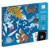 Image de Kit dart - DJECO - Cyanotype - 8 feuilles photosensibles - 12 motifs en acétate - Activité créative