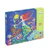 Image de Kit mosaïque créatif - Djeco - Le chant des sirènes - 4 tableaux - Paillettes - Pour enfants 7-13 ans