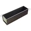 Image de Pâté Long Uni - Antiadhérent - À Charnière - Fond Démontable - 350x80x8 Gobel - 219720