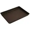 Image de Moule À Tarte Rectangulaire Cannelé Métal 28,5x20,5x2,5 Cm Gobel