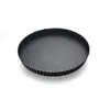 Image de Moule à tarte - GOBEL - Tourtière cannelée - Ø28cm - Fond fixe - Antiadhérent - Hauteur 25mm - Marron