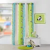 Image de Rideau pour enfant à imprimés zèbre Vert 130x260 cm