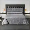 Image de Coussin tête de lit à l' aspect velours 160x70 cm