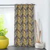 Image de Rideau tendance aux impressions exotiques Jaune 135x245 cm