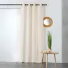 Image de Rideau en coton et chanvre Ecru 135x240 cm