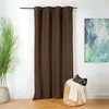 Image de Rideau thermique au style bouclette Marron chocolat 140x260 cm