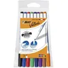 Image de BIC Velleda 1721 Feutres pour Tableau Blanc Effaçables à Sec Pointe Conique Fine - Couleurs Assorties Pochette de 8