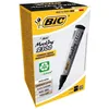 Image de Boîte de marqueurs permanents - BIC - Boîte de 12 - Encre noire - Séchage rapide - Pointe biseautée