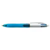 Image de Bic 4 colours grip noir, bleu, vert, rouge stylo à bille rétractable avec clip moyen 12 pièce(s)