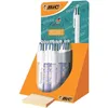 Image de Stylos-Bille Rétractables - BIC - 4 Couleurs Messages - Corps Décorés - Pointe Moyenne - Rechargeable
