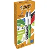 Image de Stylo-Bille Rétractable - BIC - 4 Couleurs Velours - Motif Jungle - Pointe Moyenne - Boîte de 12
