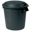 Image de Poubelle Imm.50l Noir+couvercle Eda - 79557 No