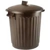 Image de Poubelle dExtérieur Eco 80 L Couvercle Verrouillage Rotatif - Poignées Latérales - Ø 51 x H65 cm - Noire