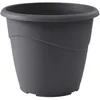 Image de Pot de fleurs rond non percé - EDA - MARINA - 23 L - Ø 40 x H 337 cm - Gris anthracite