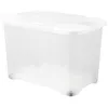 Image de Eda Plastique Boîte De Rangement Clip'box 60 L Avec Roulette - 60 X 40 X 40,7 Cm