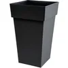 Image de Pot de fleurs haut Carré 39 cm - EDA - Toscane - 62 L - 39 x 39 x H. 65 cm - Gris Anthracite