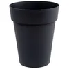 Image de EDA - Pot de fleurs Rond mi-haut - Toscane - Ø 44 x 53 cm - Intérieur / Extérieur - 50 L - Gris Anthracite