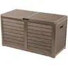 Image de Eda Coffre De Jardin Baya En Plastique 420 Litres - Décor Imitation Bo