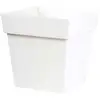 Image de Pot De Fleur Eda Plastique Carré Toscane Blanc 39 X 39 X H 39 Cm 38 L