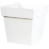 Image de EDA Pot de fleur Carré TOSCANE 38 L - Blanc - 39 x 39 x H 39 cm