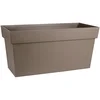 Image de Jardinière à Réserve d'Eau 80x35cm Taupe Toscane EDA