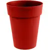 Image de Pot de Fleurs Mi-Haut Rond 44cm H53cm Rouge Rubis Toscane EDA