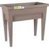 Image de Espace potager sur pieds - EDA - Veg&Table City - 57 L - Table de culture sur pieds - 76 x 385 x H. 68 cm - Taupe