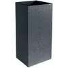 Image de Pot De Fleurs Carré Haut 40 Cm - Graphit - 31 L - 39,5 X 39,5 X H. 80 Cm - Gris Anthracite