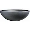 Image de Pot vasque Ø 59 cm - EDA - Graphit UP - 39 L - Intérieur/ Extérieur - Décor Graphique - Ø 59 x H. 21 cm - Gris Anthracite