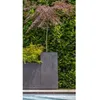 Image de Bac à fleurs Carré Haut 40 cm - EDA - Volcania - 31 L - Intérieur/Extérieur - 395 x 395 x H. 80 cm - Gris Anthracite