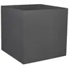 Image de Pot De Fleurs Carré 50 Cm - Graphit - 57 L - 49,5 X 49,5 X H. 49,5 Cm - Gris Anthracite