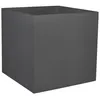 Image de Pot de fleurs Carré 50 cm - EDA - Graphit - 57 L - 495 x 495 x H. 495 cm - Gris Anthracite