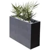 Image de Jardinière Muret Loft L - EDA - Graphit - 46 L - Intérieur / Extérieur - Décor Graphiques - 785 x 295 x H. 60 cm - Gris Anthracite