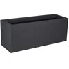 Image de Balconnière - EDA - Volcania Up - 25 L - Intérieur/Extérieur - Décor Pierre - 59 x 195 x H. 228 cm - Gris Anthracite