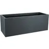 Image de Jardiniere - Graphit Up - 57 L - Intérieur / Extérieur - Décor Vagues - 79,5 X 29,5 X H. 29,5 Cm - Gris Anthracite