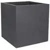 Image de Pot De Fleur Carré Basalt 39,5 X H.43,5 Cm - Gris Anthracite - Eda