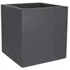 Image de Pot de fleur carré basalt 39,5 x h.43,5 cm - gris anthracite - eda