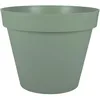 Image de Pot de fleur Rond - Ø 60 cm - EDA - Toscane - 76 L - Intérieur/Extérieur - Ø 60 x H 47 cm - Vert laurier