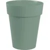 Image de EDA - Pot de fleurs Rond mi-haut - Toscane - Ø 44 x 53 cm - Intérieur / Extérieur - 50 L - Vert Laurier