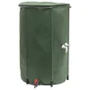 Image de EDA - Récupérateur deau Souple et Pliable 250 L - avec Filtre en Filet + 2 Robinets - Résistant aux Intempéries - Ø 60 x H.88 cm