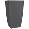 Image de Bac a fleurs - diva basalt - gris anthracite - carré haut - 42 l - 43,5 x 43,5 x h.78.2 cm - eda - bac intérieur amovible EDA3086960273415