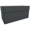 Image de Jardinière 80 cm - EDA - CAREL - 63 L - Avec roulettes - Extérieur ou intérieur - 78 x 39 x H.39 cm - Gris Anthracite