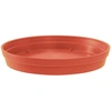 Image de Soucoupe Ronde Pot de Fleur D34,4cm Orange terre battue Toscane EDA