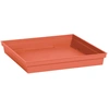 Image de Soucoupe carrée 32,6cm Orange terre battue Toscane EDA